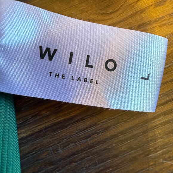 Wilo The Label Ribbed Cross Front Sports Bra Size L - Picture 7 of 7